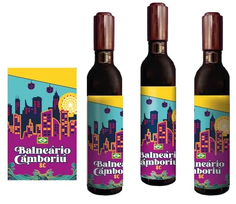 BALNEÁRIO - ABRIDOR DE VINHO - CIDADE - COLORIDO