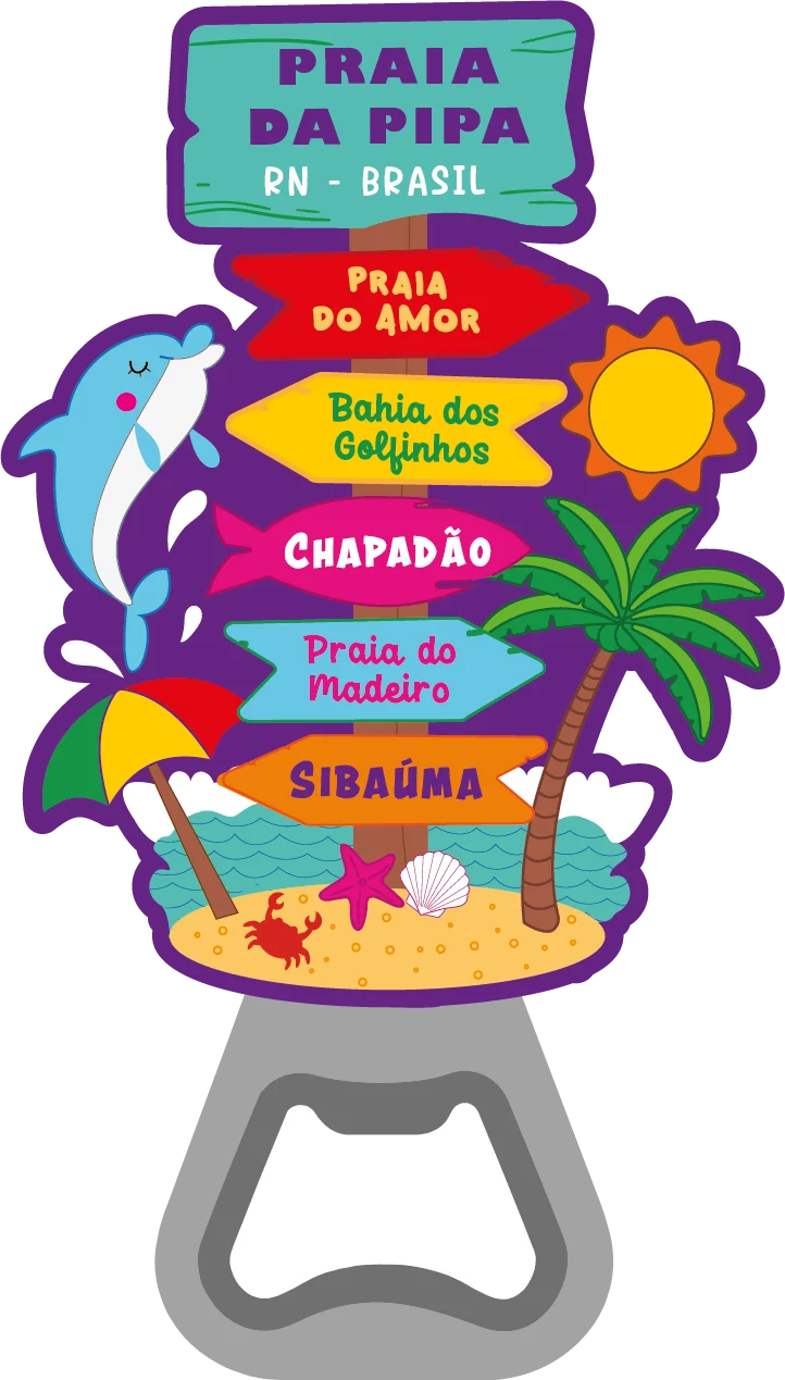 PIPA - ABRIDOR - PLAQUINHAS - ROXO