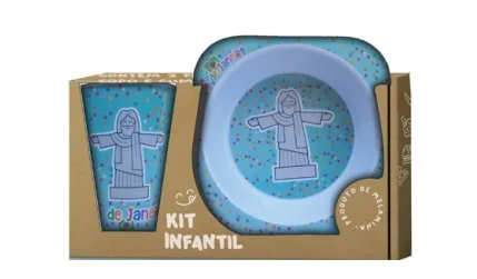 RJ - MELAMINA KIT INFANTIL - CONFETE - COLORIDO